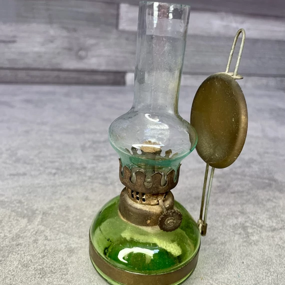 Vintage mini petróleumlámpa