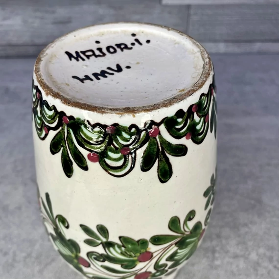 Major I. népies mázas kerámia váza