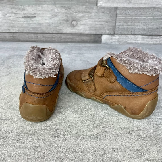 Elefanten barna bundás bőr tépőzáras gyerek cipő 20