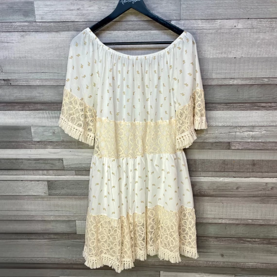 Italy törtfehér-ekrü női nyári ruha 40