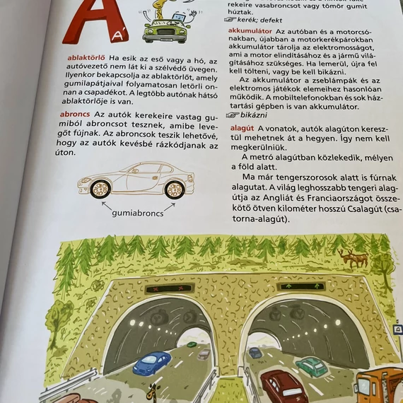 Ablak-Zsiráf Képes Gyereklexikon: Közlekedés ismeretterjesztő könyv