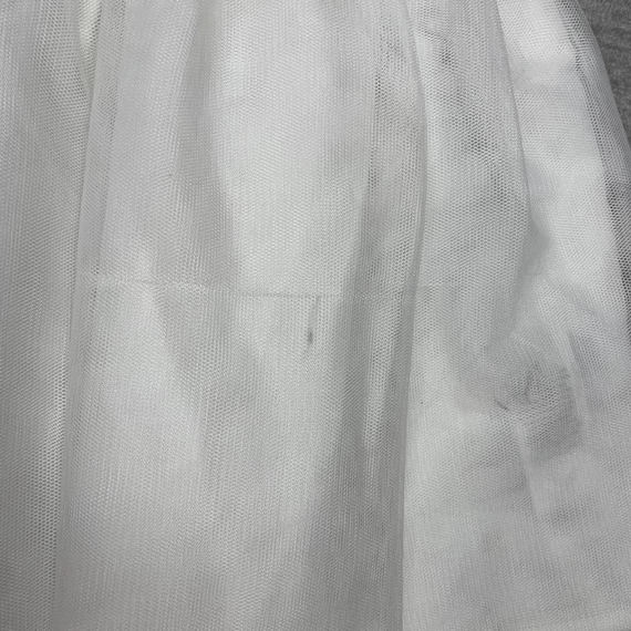 F&F fehér csipkés kislány alkalmi ruha 9-12 hó