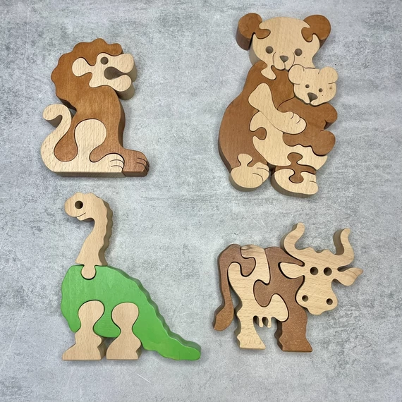 Nagy fa állatos kirakó szett