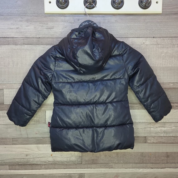 Benetton sötétkék kislány pufikabát, 2 év