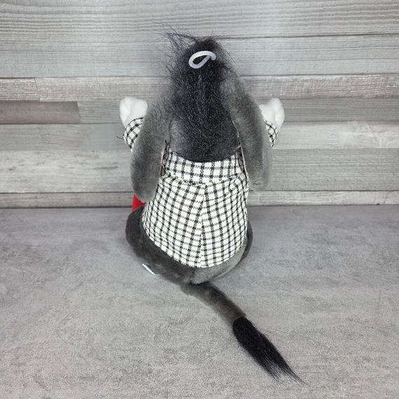 Bumi kockás inges plüss szamár figura