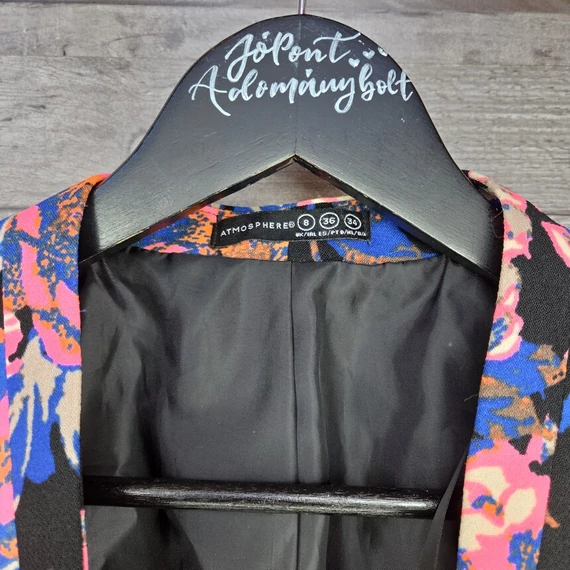 Atmosphere virágos rövid fazonú női blézer, S