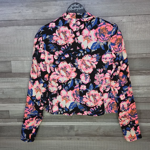 Atmosphere virágos rövid fazonú női blézer, S