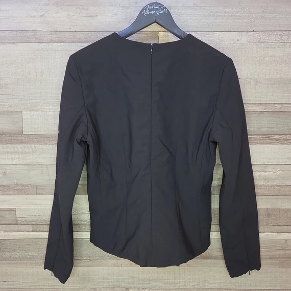 René Lezard bélelt fekete női hosszúujjú felső, S