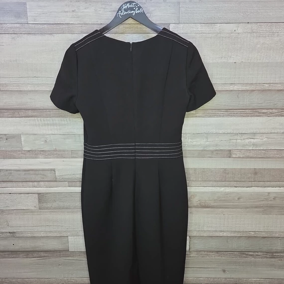 M&S fekete rövidujjú női ruha, M