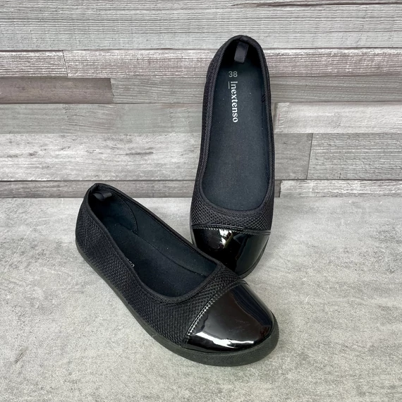 Inextenso fekete balerina cipő 38