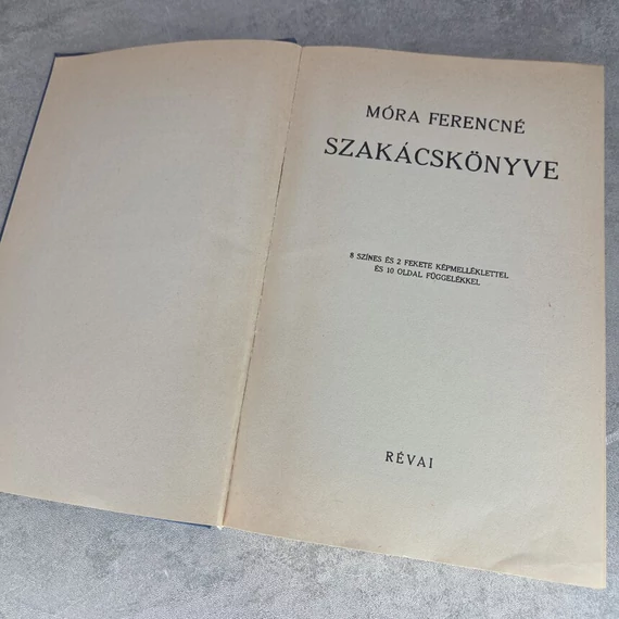 Móra Ferencné szakácskönyve, könyv