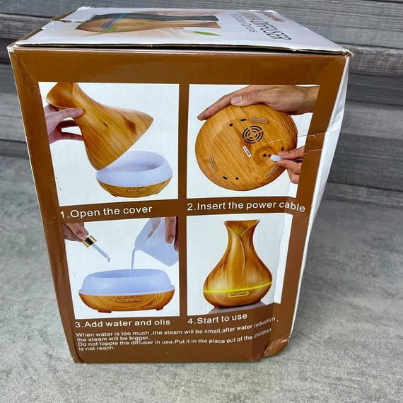 KBAYBO Aroma Diffuser 7 LED Color Option fa hatású aromaterápiás diffúzor