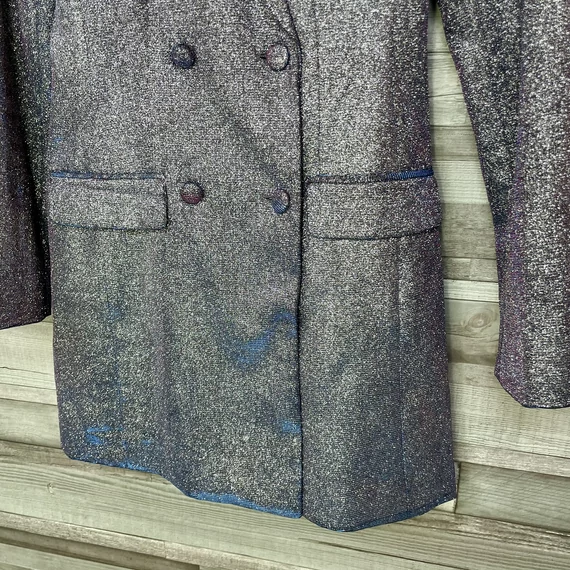 Sinsay kékeslila csillogós kabát S