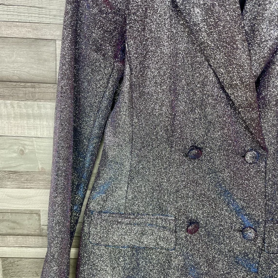 Sinsay kékeslila csillogós kabát S