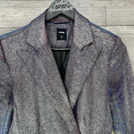 Sinsay kékeslila csillogós kabát S