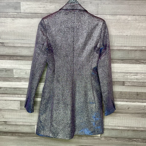 Sinsay kékeslila csillogós kabát S