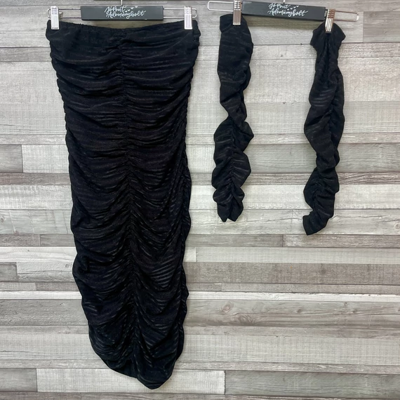 Psychollyer fekete ruha S-MPsychollyer pánt nélküli fekete ruha S-M