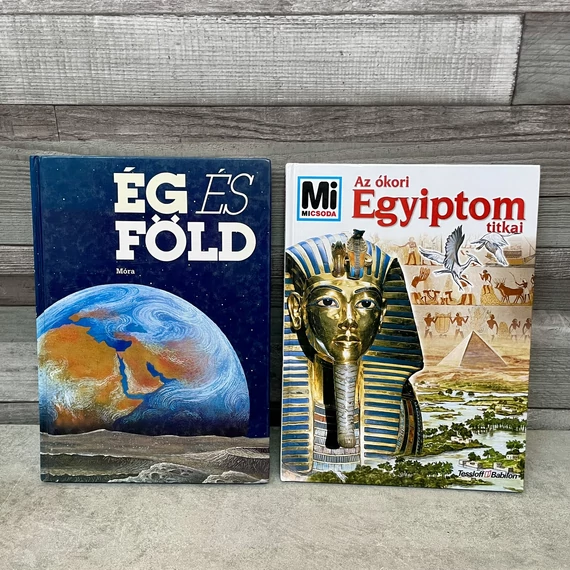 Móra: Ég és Föld; Mi Micsoda: AZ ókori Egyiptom titkai könyvcsomag