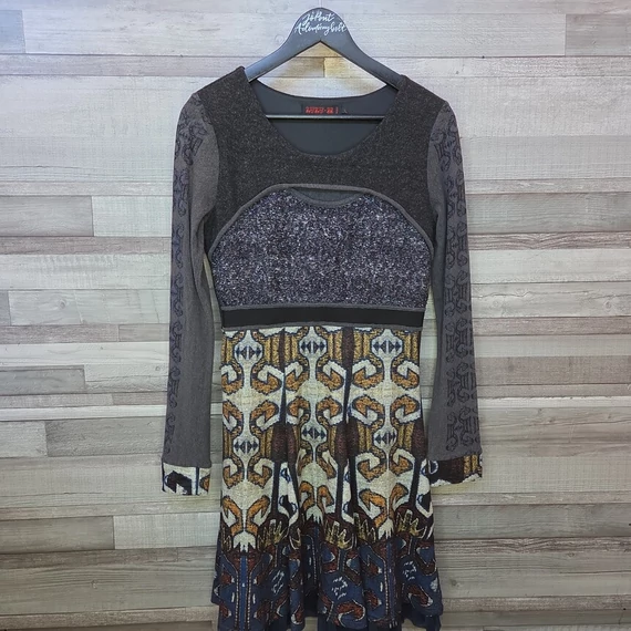 Lulu-H egyedi gépi kötött női ruha, L