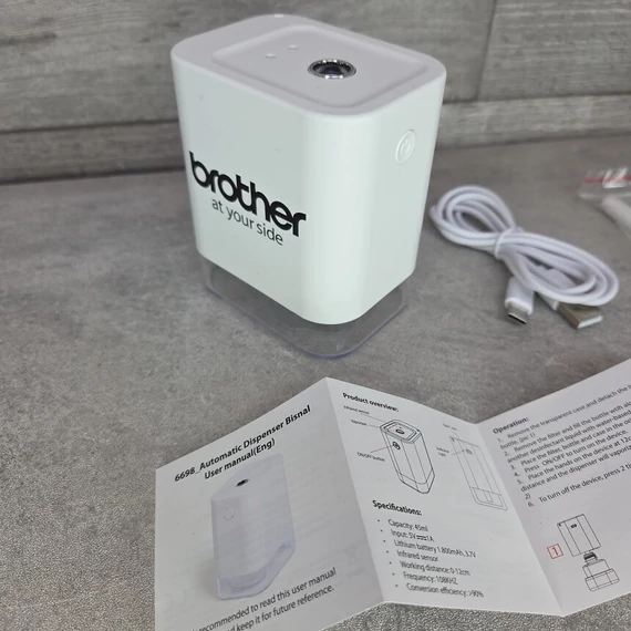 Brother érintésmentes, automata kézfertőtlenítő adagoló