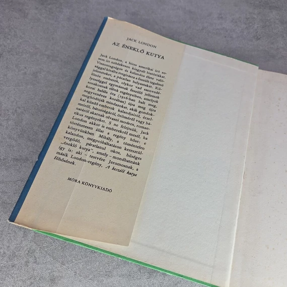 Jack London: Az éneklő kutya, könyv