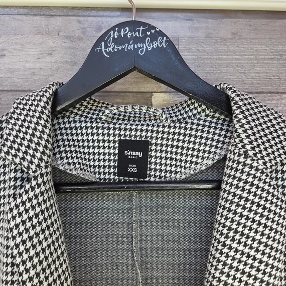 Sinsay tyúklábmintás női blézer, XXS