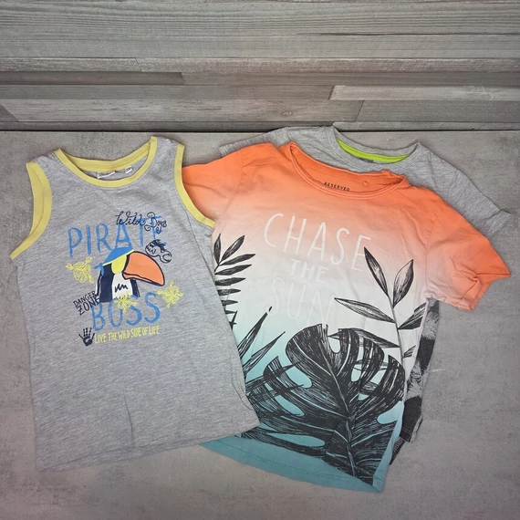 Kik, Reserved kisfiú trikó és póló szett, 5-6 év