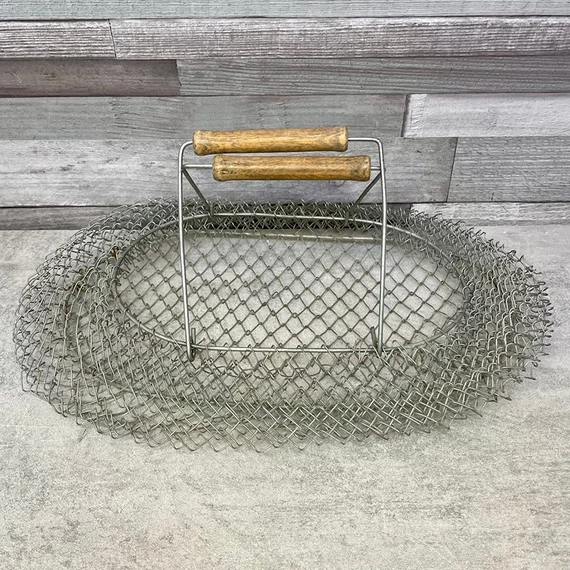 Retro fém bevásárló kosár