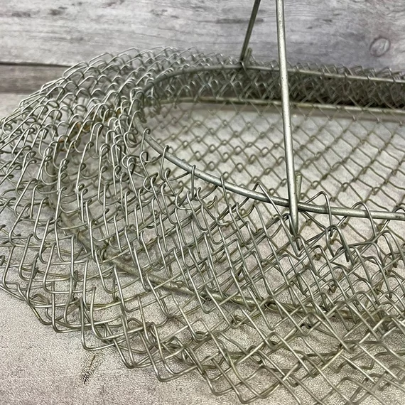 Retro fém bevásárló kosár