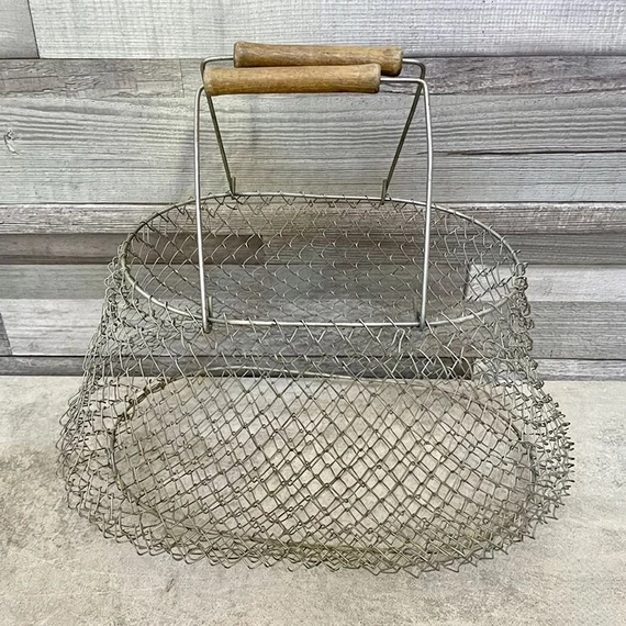 Retro fém bevásárló kosár