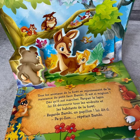 Bambi Pop Up francia nyelvű 3D-s mesekönyv