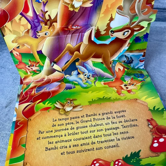 Bambi Pop Up francia nyelvű 3D-s mesekönyv