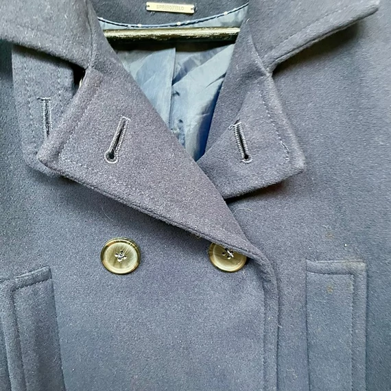 Springfield sötétkék női szövetkabát 40