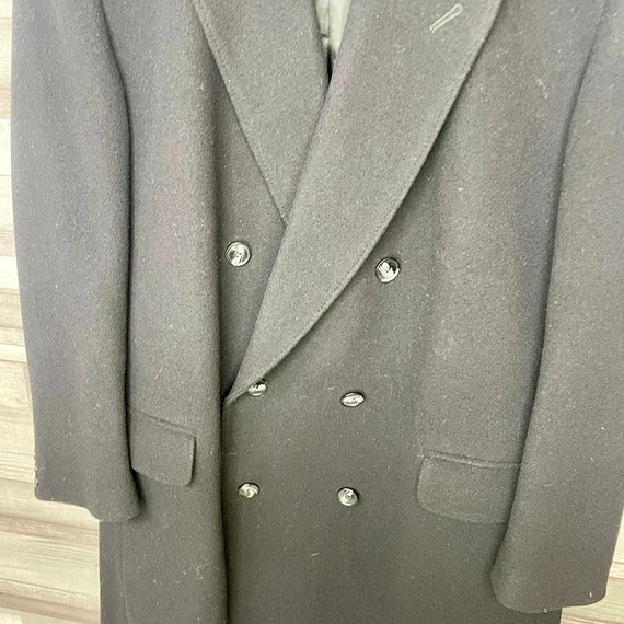 Férfi fekete elegáns szövetkabát 52