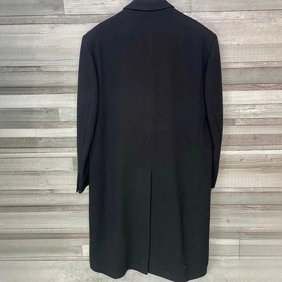 Férfi fekete elegáns szövetkabát 52