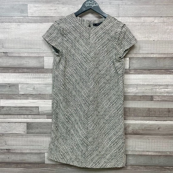 Zara fekete-törtfehér mintás női ruha S