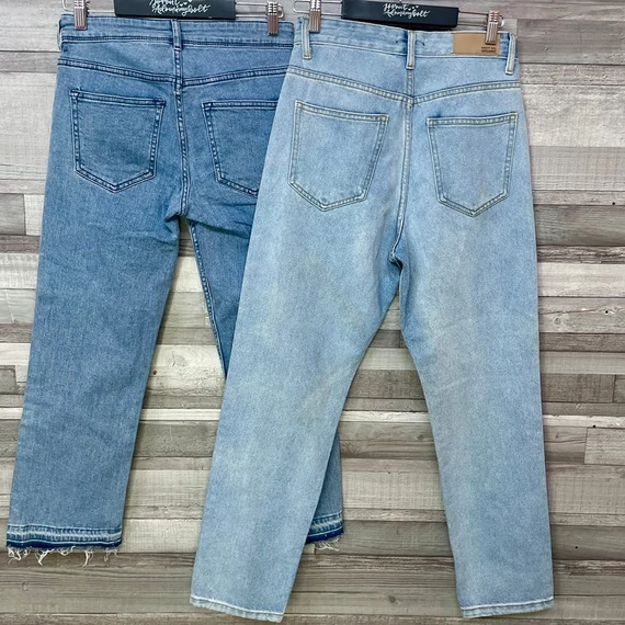 H&M rojtos szárú, Nasty Gal magas derekú farmernadrág 36-os szett