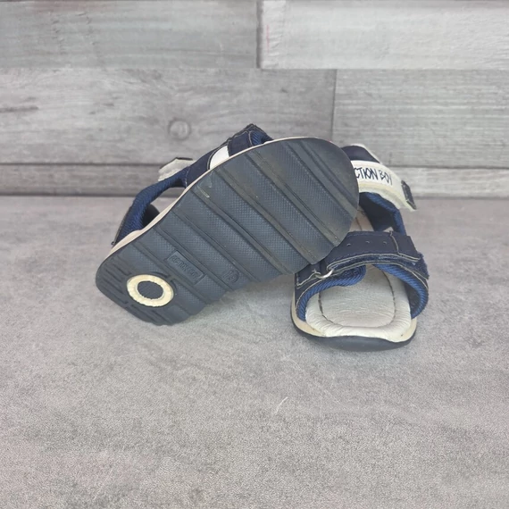 Action Boy sötétkék dinoszauruszos kisfiú szandál, 19