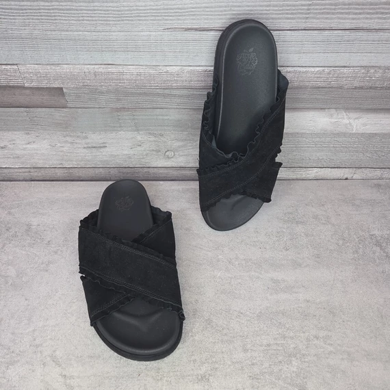 Apple Eden fekete velúr női papucs, 40