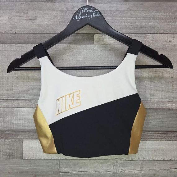 Nike fekete-fehér arany sport melltartó, top, S