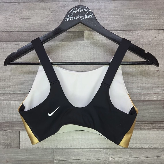 Nike fekete-fehér arany sport melltartó, top, S