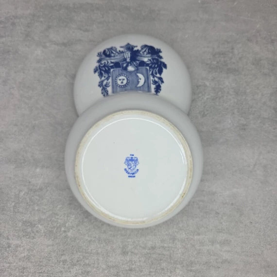 Alföldi porcelán bonbonier Hódmezővásárhely címerrel, felirattal