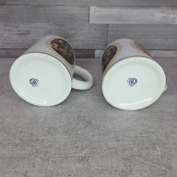 Német porcelán söröskorsó szett