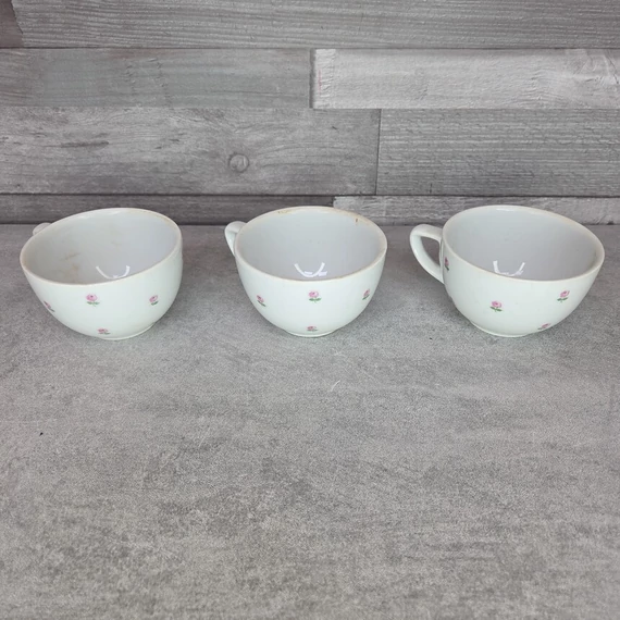 Puls rózsamintás porcelán teáscsésze szett