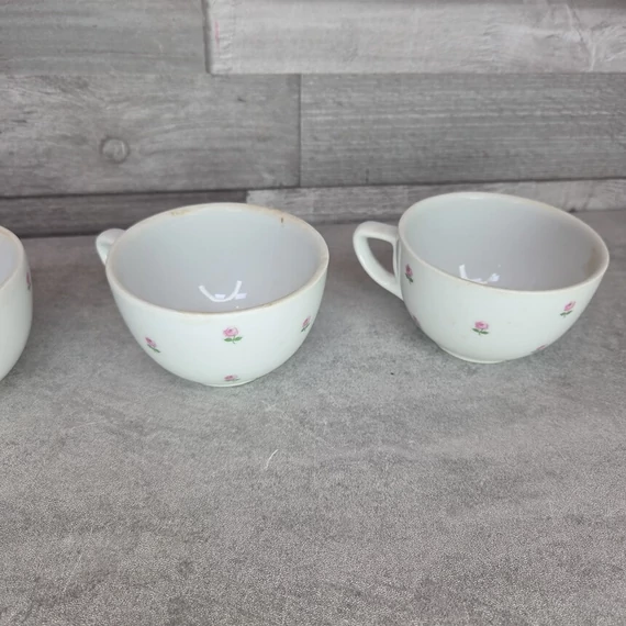 Puls rózsamintás porcelán teáscsésze szett