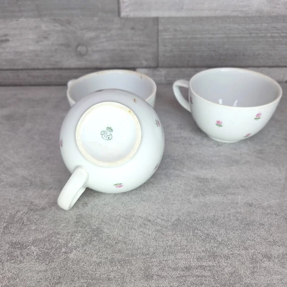 Puls rózsamintás porcelán teáscsésze szett