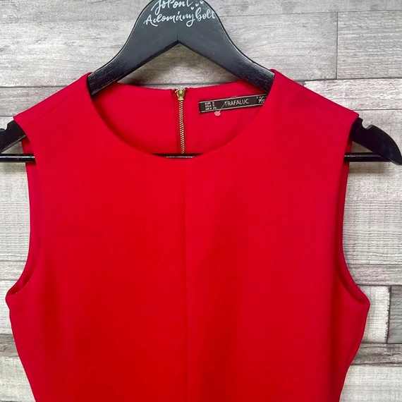 Zara Trafaluc piros női ruha S