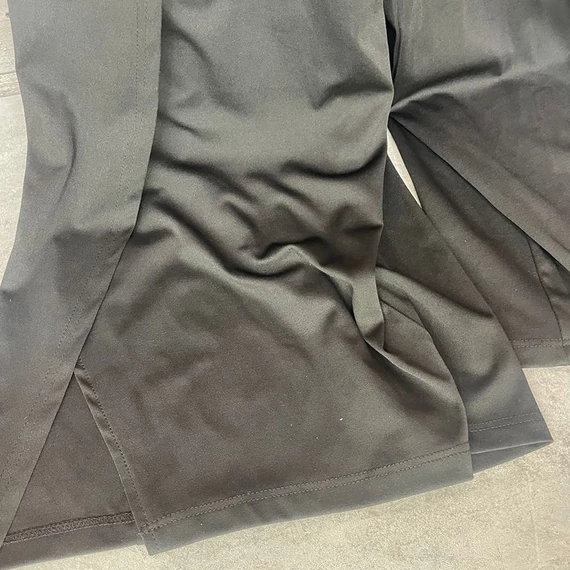 Fekete bő szárú alkalmi overál plus size 44-46