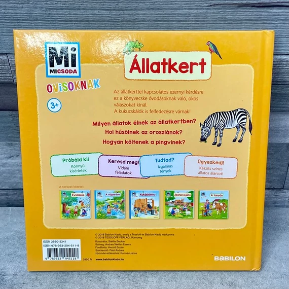 Mi Micsoda Ovisoknak: Állatkert, nyitogatós mesekönyv