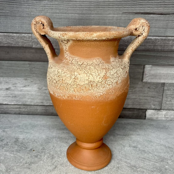 Antikolt hatású agyag váza